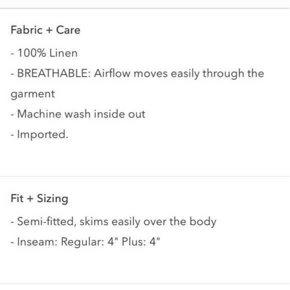 New Athleta 100% Linen Retreat Shorts White Size 22 Pull-on Travel Resort Loose - Picture 8 of 13